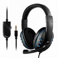 3.5mm Wireless Gaming Headphones Over Ear Game Headset Earphone + Microphone