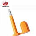 bolt security seal for container with logo and barcode 2