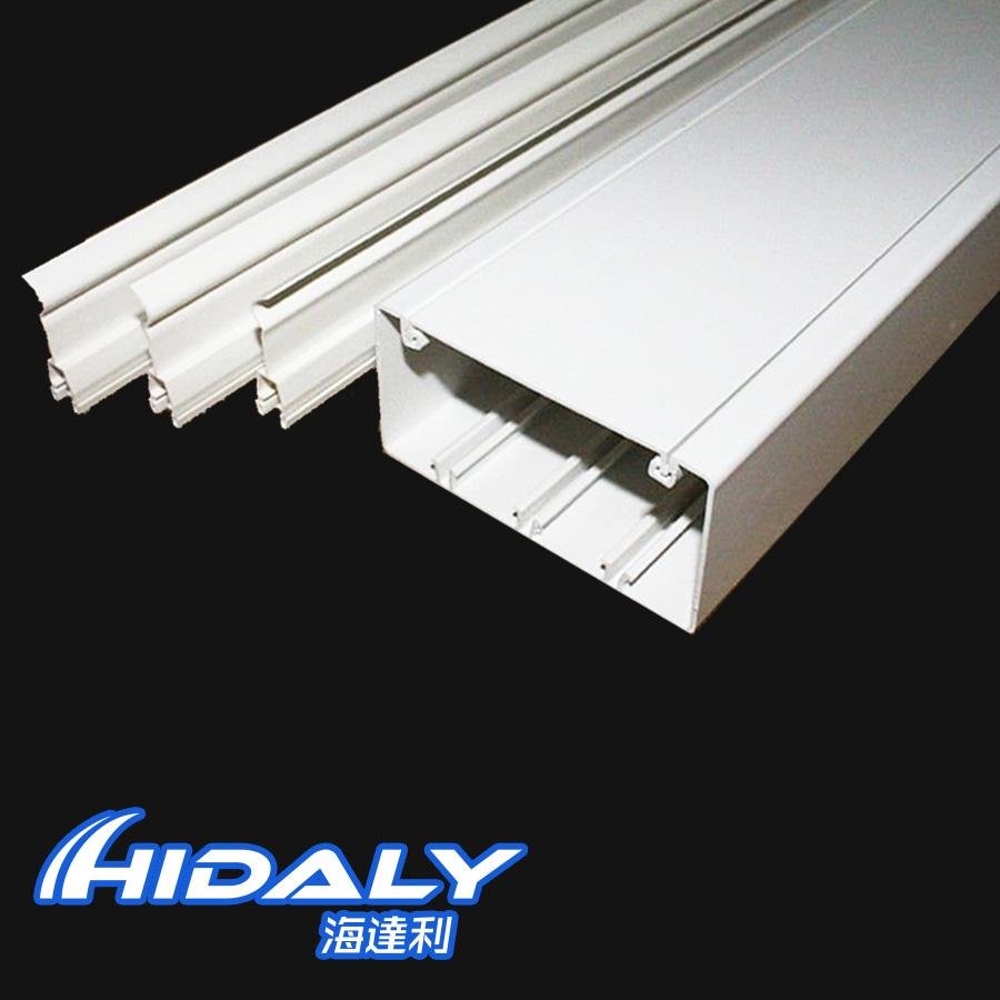 Factory Price Non-deform Fireproof 100x50 PVC Compartment Trunking for Canaleta