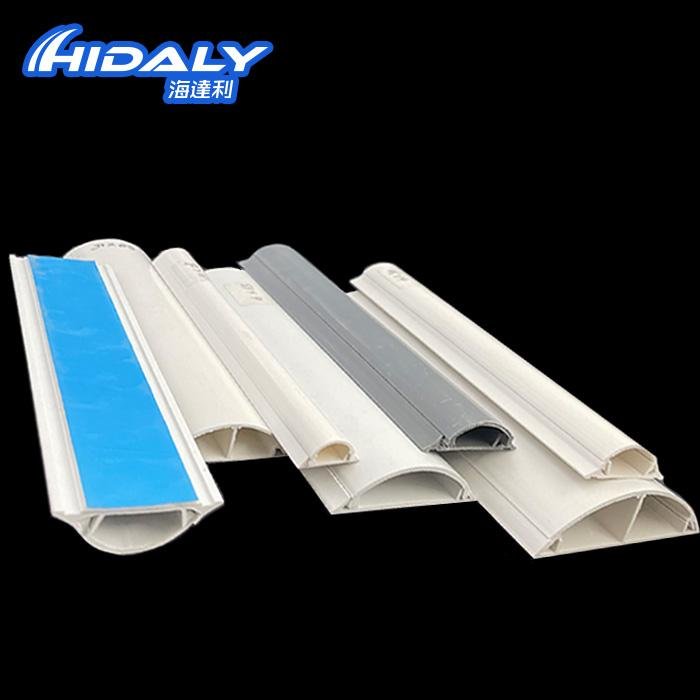 Lvzhike Durable Half Round floor Trunking/PVC Half Moon Trunking Suppliers 