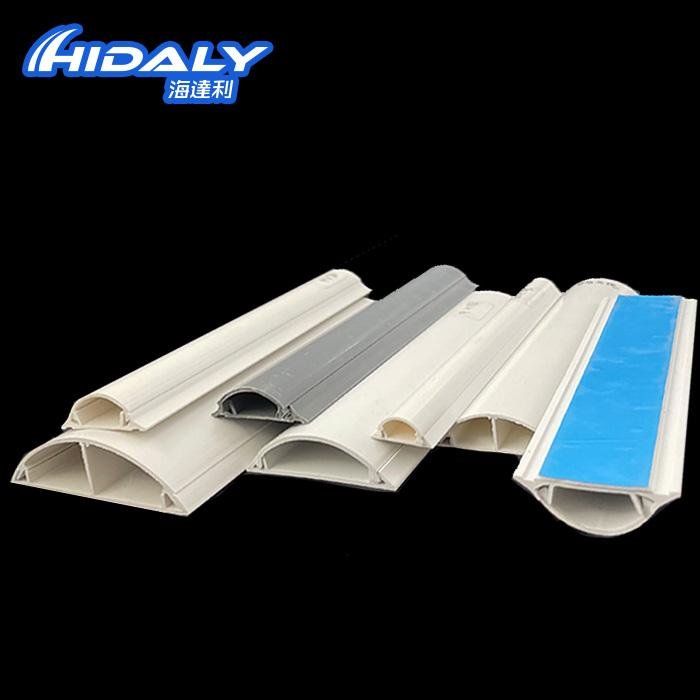 Lvzhike Durable Half Round floor Trunking/PVC Half Moon Trunking Suppliers  2