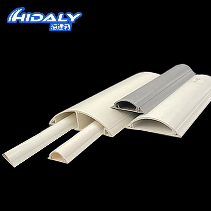 Lvzhike Durable Half Round floor Trunking/PVC Half Moon Trunking Suppliers  3