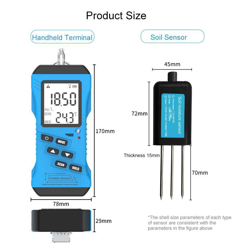 [JXCT] Economic Version Soil PH EC NPK EC Temperature and Mosture Monitoring Sen 3