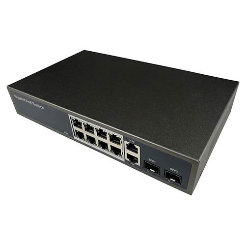 GPSE1082S 12-port Gigabit 8-port Poe switch standard IEEE802.3at/af 2