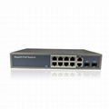 GPSE1082S 12-port Gigabit 8-port Poe switch standard IEEE802.3at/af 1