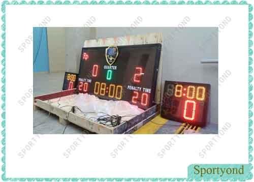 water polo scoring board and shot clock