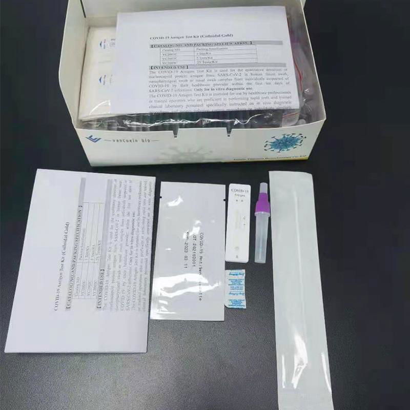 Vancoein professional Colloidal Gold covid-19 rapid antigen test kit 2