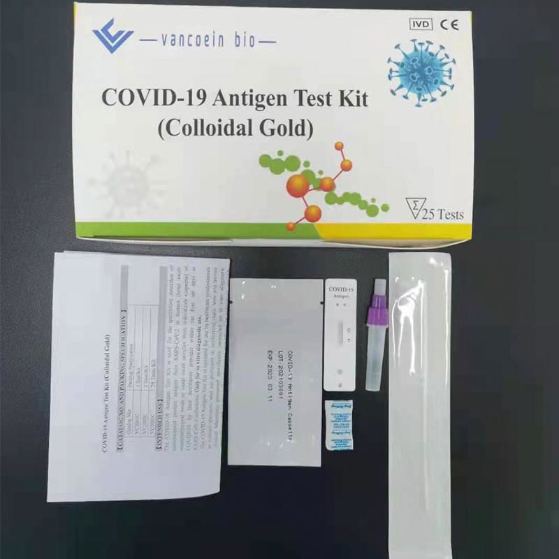 Vancoein professional Colloidal Gold covid-19 rapid antigen test kit