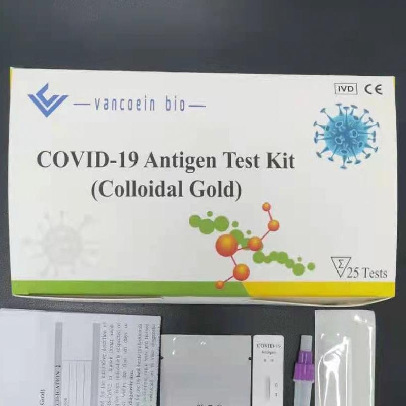CE Vancoein POCT Colloidal Gold corona covid 19 rapid antigen test kit 3