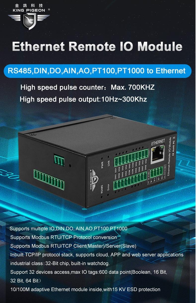 8DI 8DO 8AIN Remote Ethernet Module for mining monitoring system M160T