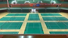 羽毛球场PVC运动地板 弹性地板价格