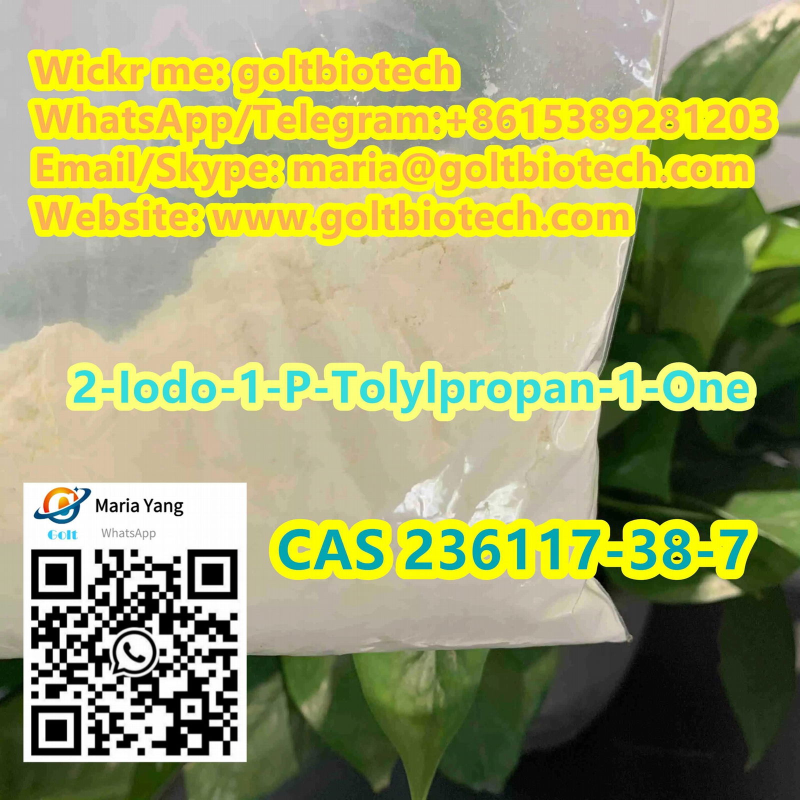 Free customs clearance CAS 236117-38-7 2-iodo-1-p-tolyl-propan-1-one supplier