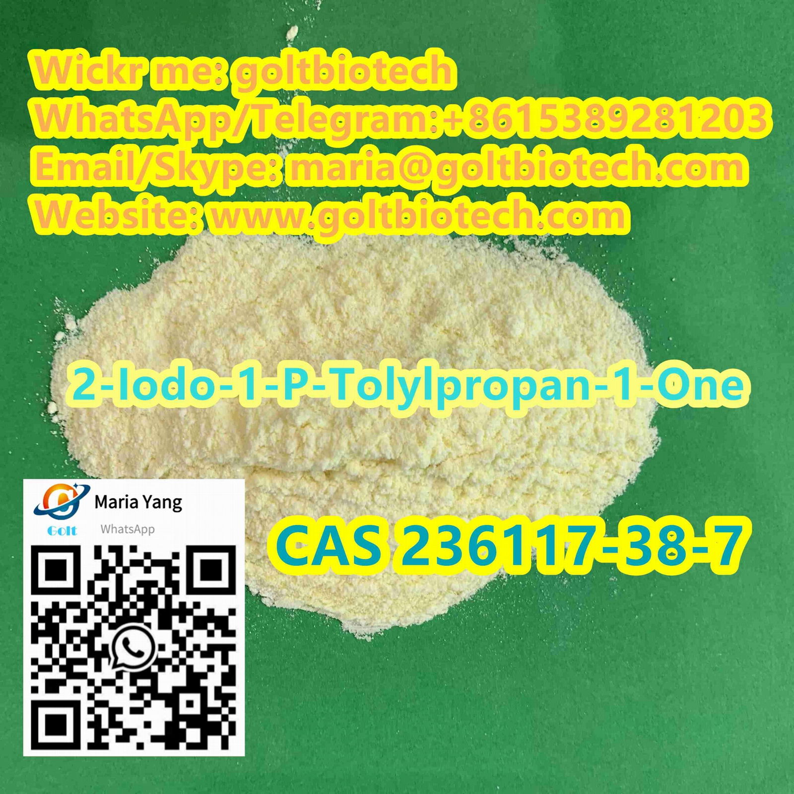 Free customs clearance CAS 236117-38-7 2-iodo-1-p-tolyl-propan-1-one supplier 2