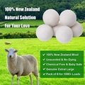 100% New Zealand Wool Dryer Ball Factory 4