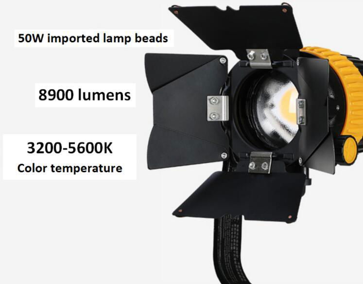 50W Portable camera spotlight outdoor photography LED Film Spotlight 4