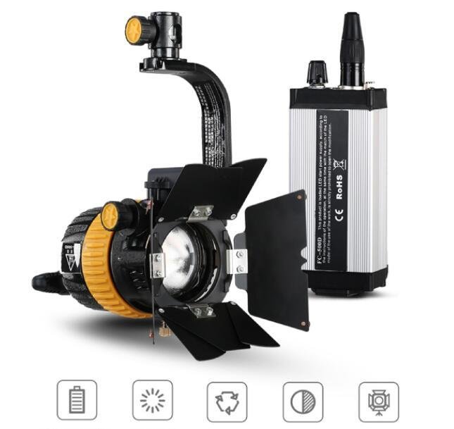 50W Portable camera spotlight outdoor photography LED Film Spotlight