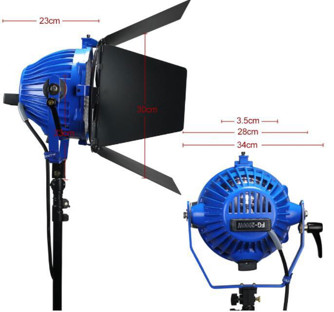 Film Lighting Studio Video Lights Mini Photo Tv Equipment Panel Fresnel Light 3