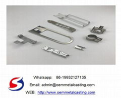 stamping parts metal electrical contact spring custom neckeling metal stamping