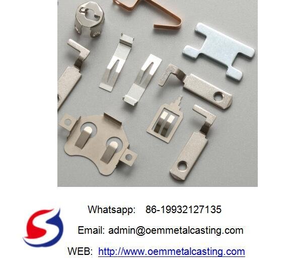  stamping parts metal electrical contact spring custom neckeling metal stamping  2