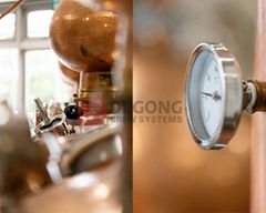 300L 紫铜传统壶式蒸馏器 威士忌杜松子酒酒精蒸馏设备