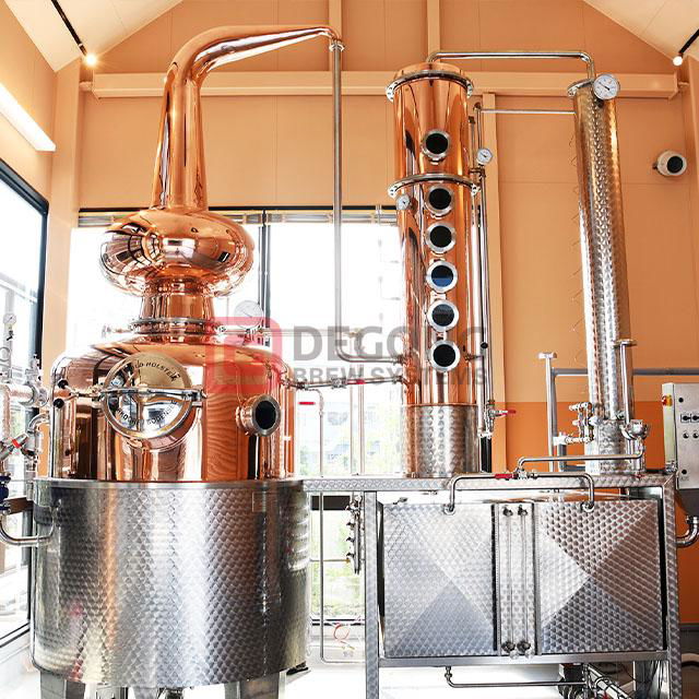 500L Column Still Vodka Gin Distillation Equipment Copper Distiller 4