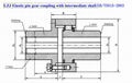 LZJ Elastic pin gear coupling with intermediate shaft 2