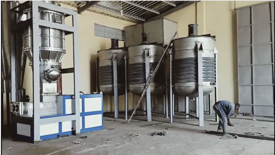 Saponification and vacuum drying system  2