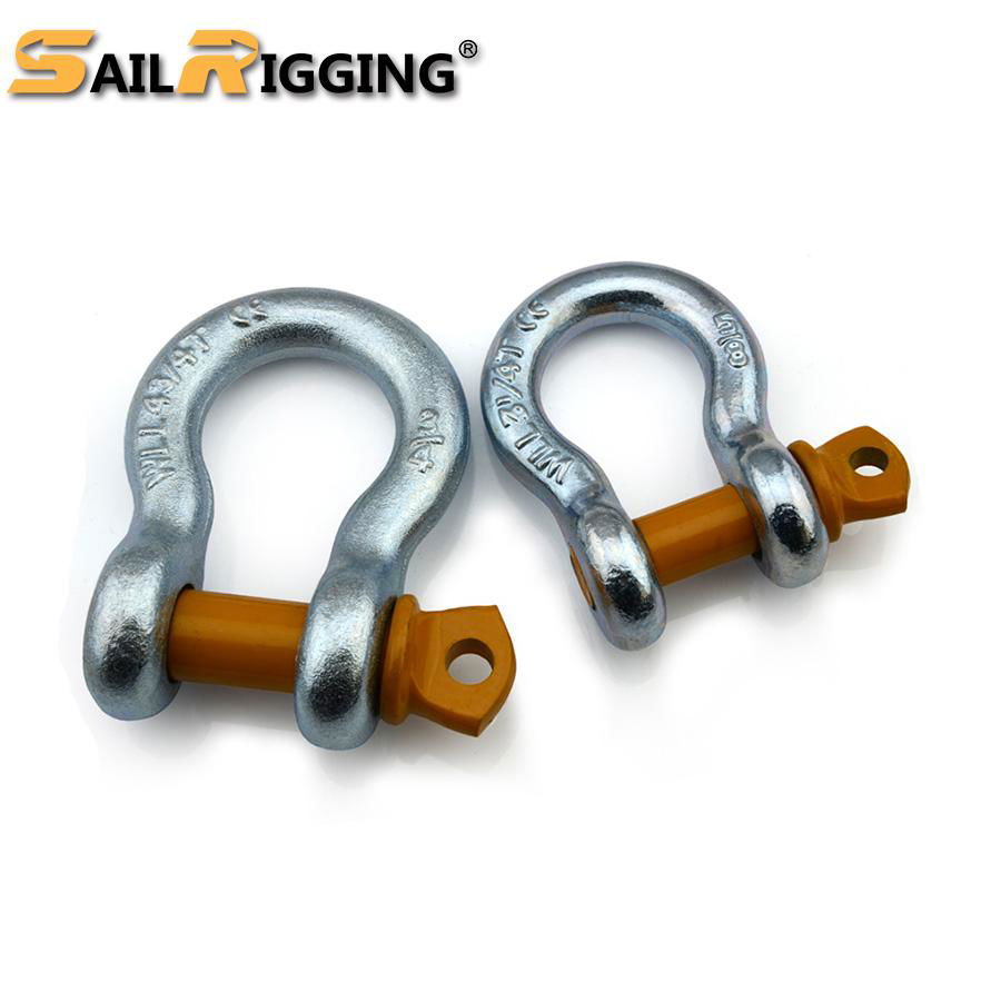 Galvanized forged marine parts g80 shackle 34 4