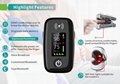 Portable Digital TFT Finger Blood Pulse Oxygen Meter Oxygen Saturation Monitor B 5