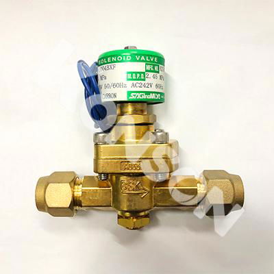 Japan Lugong solenoid valve sev-603dxf welded copper pipe stop valve