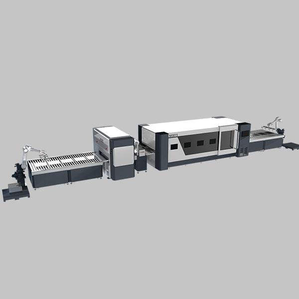 Laser cutting machine for metal parts or steel coiling 2