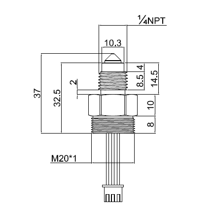 Stainless Steel Analog Optical Level Detection Sensor 5