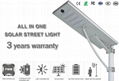 All in one LED solar lamp
