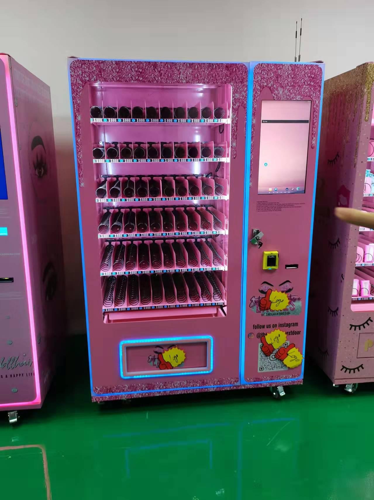 Self-service Customized Sticker Intelligence Eyelashes Vending Machine With Shop 4