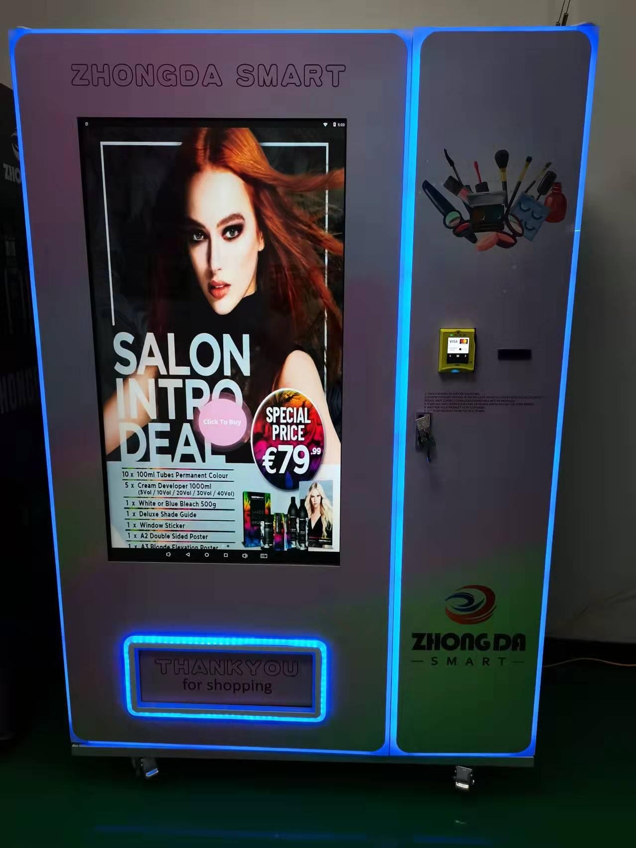 Self-service Customized Sticker Intelligence Eyelashes Vending Machine With Shop 5