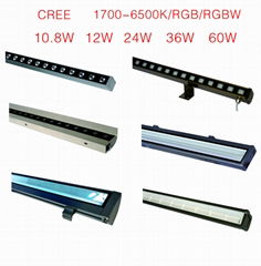 LED Wall Washer Light, IP67 DMX Control LED Light Bar Wall Washer