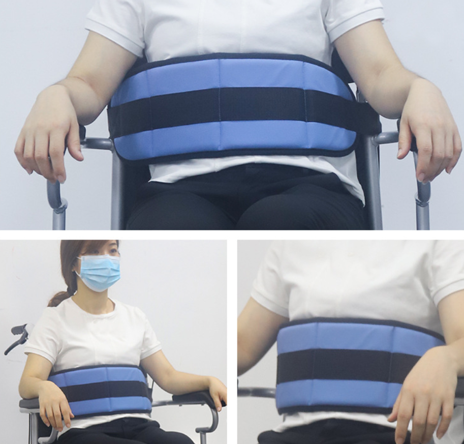 Wheelchair Waist And Abdomen Seat Belts Paralyzed Patients Anti-Slide/ Anti-Fall 4
