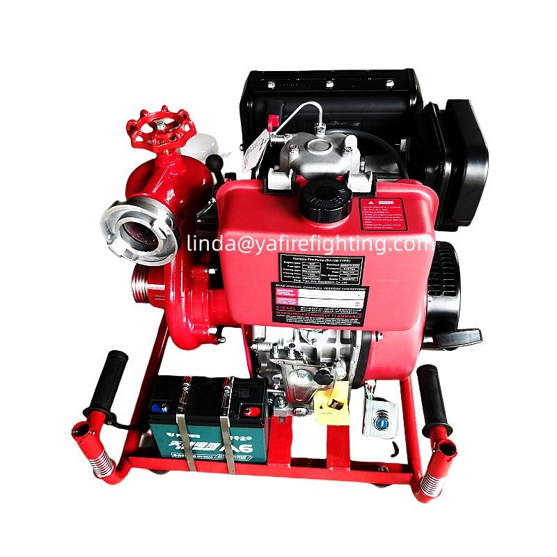 13hp mobile centrifugal fire water pump self priming diesel pump