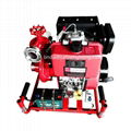 13hp mobile centrifugal fire water pump self priming diesel pump