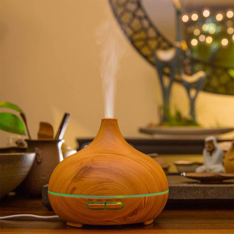 550ml Aromatherapy woodgrain Air humidifier essential oil Aroma Diffuser 3