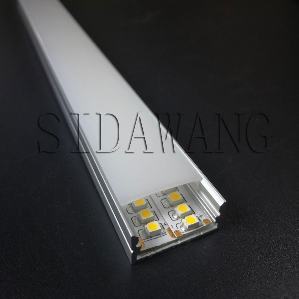 10mm deep surfaced led aluminum profile channel perfil de aluminio led for strip