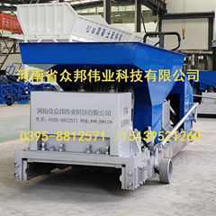 Precast concrete hollow core wall panel extrusion machine