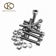 Tantalum Fasteners Screws Nuts Ta Bolts Washers for for CNC Machined Parts