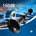 17 inches 150dB 12/24V single trumpet vehicle air horn 1