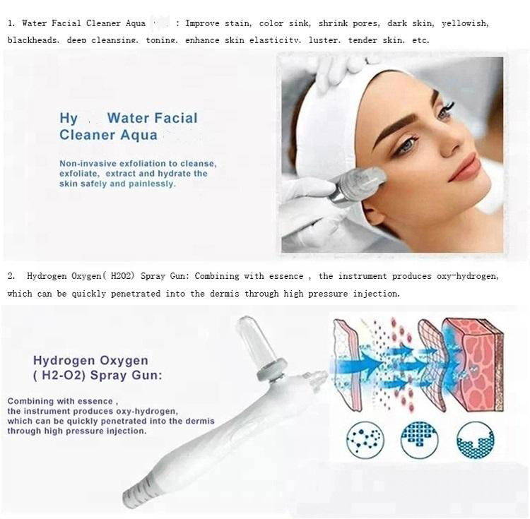 6 in 1 water dermabrasion face lift rf wrinkle Rejuvenation oxygen 3