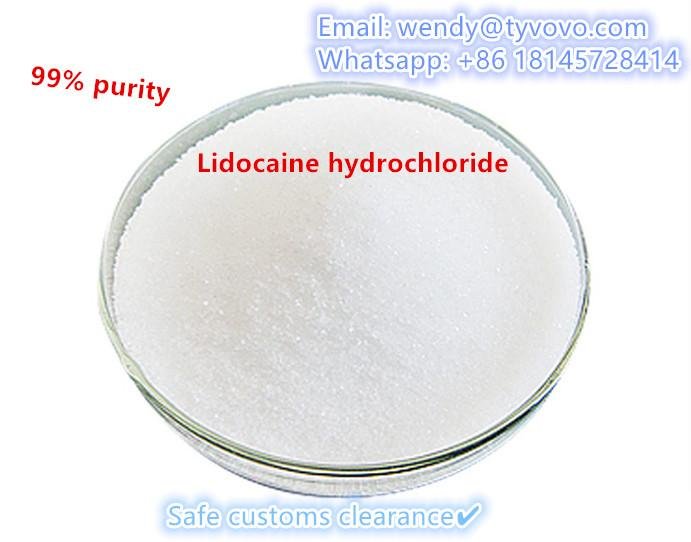 safe customs clearance 99% purity high quality Linocaine hcl/Linocaina hcl 