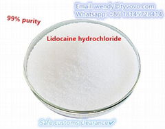 safe customs clearance 99% purity high quality Linocaine hcl/Linocaina hcl