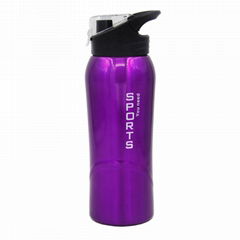 single wall stainless steel sport water bottle drinking bottle