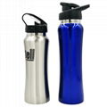 single wall stainless steel sport water bottle drinking bottle 1