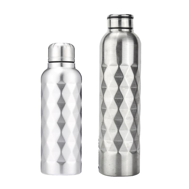 single wall stainless steel sport water bottle drinking bottle